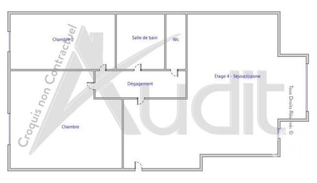 Appartement F3 à vendre - 3 pièces - 69.06 m2 - MONTROUGE - 92 - ILE-DE-FRANCE - Century 21 Côté Mairie