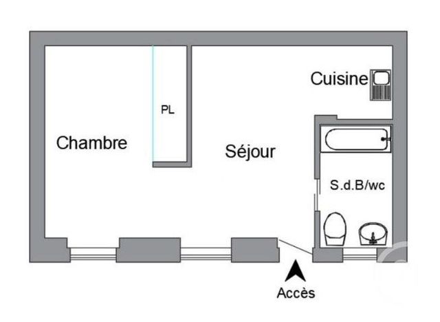 Appartement F2 à vendre - 2 pièces - 28.07 m2 - MONTROUGE - 92 - ILE-DE-FRANCE - Century 21 Côté Mairie
