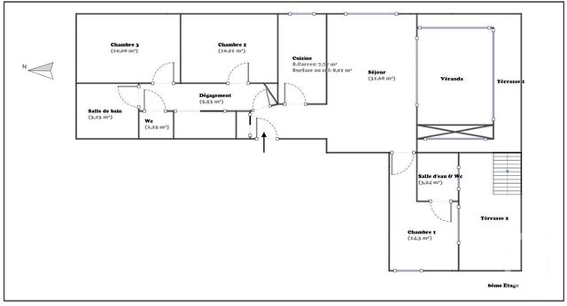 Appartement F4 à vendre - 4 pièces - 88.59 m2 - MONTROUGE - 92 - ILE-DE-FRANCE - Century 21 Côté Mairie