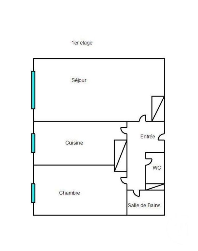 Appartement F2 à vendre - 2 pièces - 49.78 m2 - MONTROUGE - 92 - ILE-DE-FRANCE - Century 21 Côté Mairie