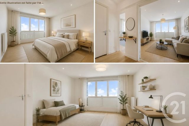 Appartement F3 à vendre - 3 pièces - 57.53 m2 - MONTROUGE - 92 - ILE-DE-FRANCE - Century 21 Côté Mairie