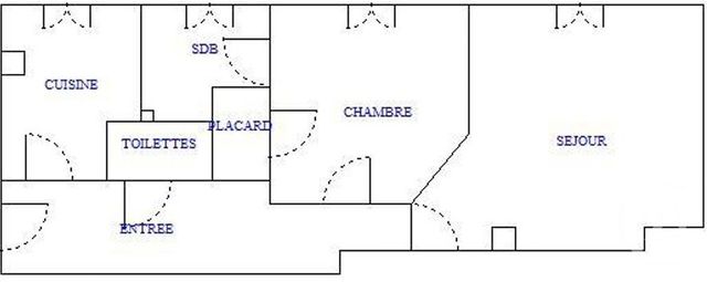 Appartement F2 à vendre - 2 pièces - 43.87 m2 - MONTROUGE - 92 - ILE-DE-FRANCE - Century 21 Côté Mairie