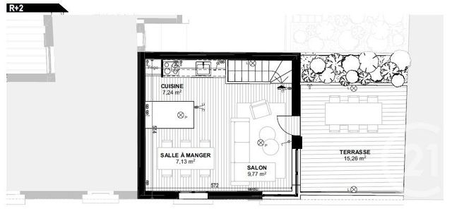 Appartement F3 à vendre - 3 pièces - 71.21 m2 - MONTROUGE - 92 - ILE-DE-FRANCE - Century 21 Côté Mairie