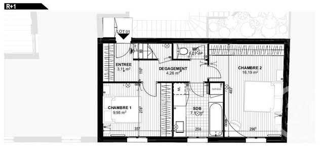 Appartement F3 à vendre - 3 pièces - 71.21 m2 - MONTROUGE - 92 - ILE-DE-FRANCE - Century 21 Côté Mairie